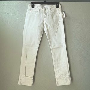 Hudson Ginny White cuffed jeans sz. 25